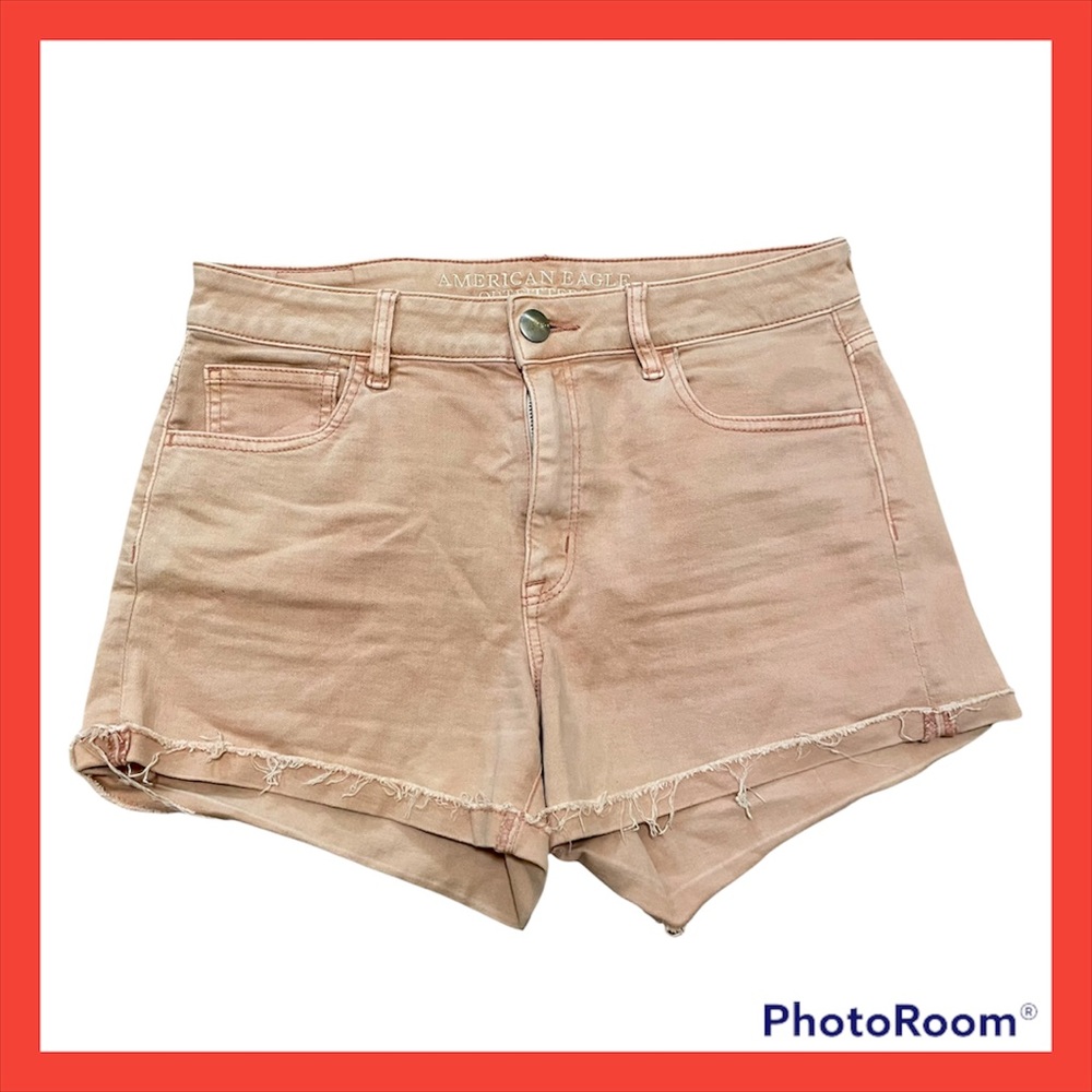 American Eagle Outfitters Super Stretch Hi- Rise Shortie Pink 10